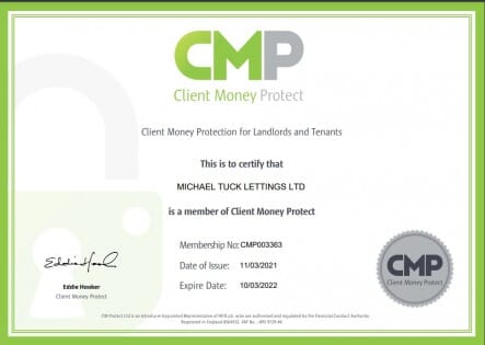 Client Money Protection Certificate Client Money Protection Certificate