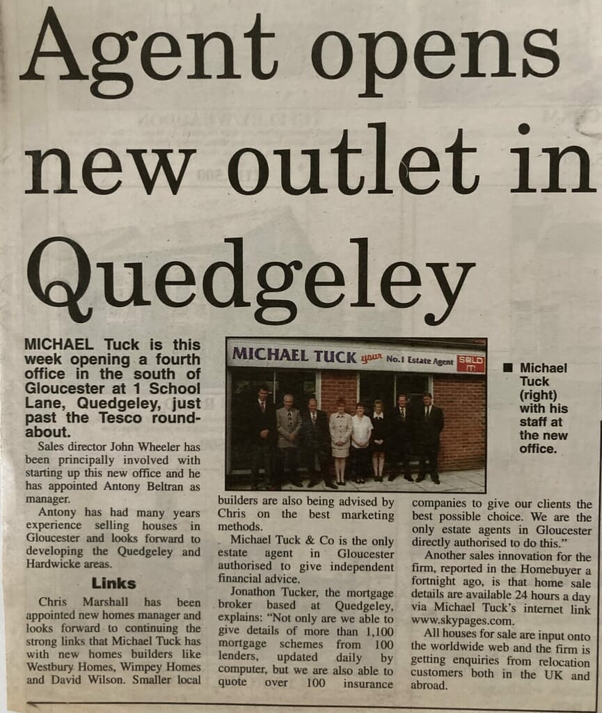 Michael Tuck. new Office in Quedgeley Michael Tuck. new Office in Quedgeley