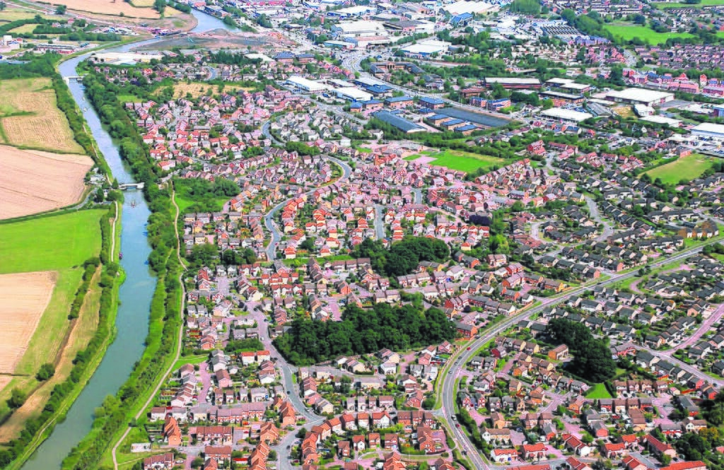 Aerial photograph of Quedgeley Aerial photograph of Quedgeley