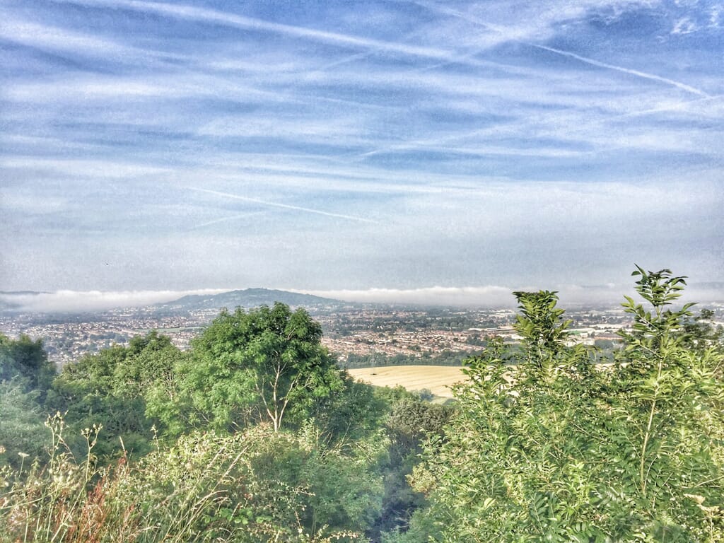 View across Hucclecote from Chosen Hill View across Hucclecote from Chosen Hill
